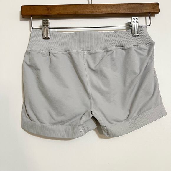 NWOT Free People Movement Good Karma Micro Shorts in Ice Grey - Picture 5 of 5